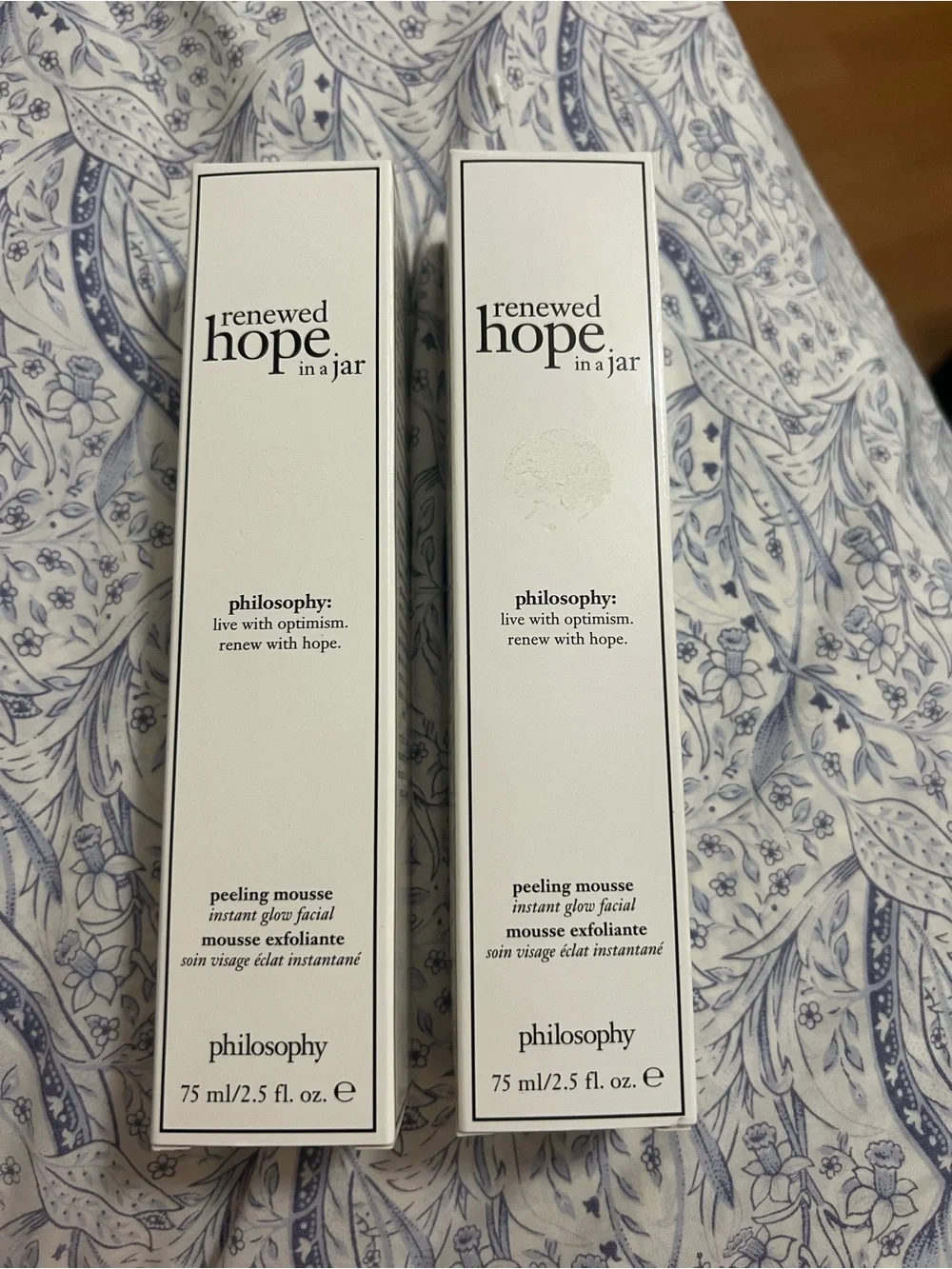 Philosophy Renewed Hope in a Jar Peeling Mousse (Set of 2) NIB